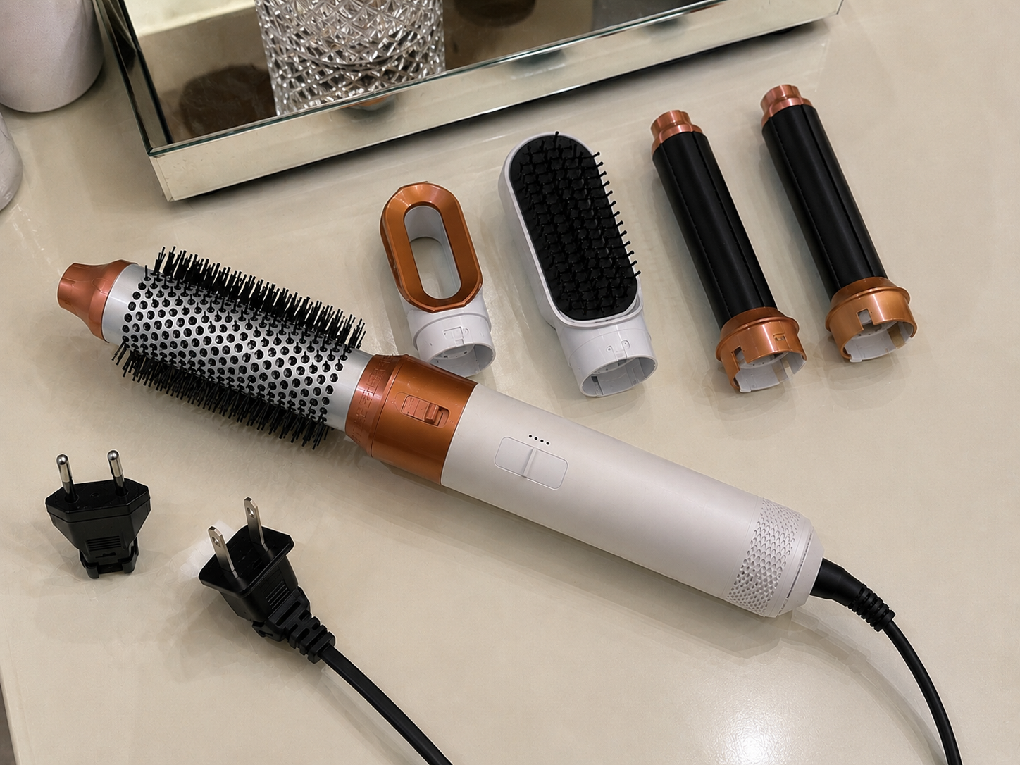 Kit Valisse AirStyler com acessórios e adaptadores